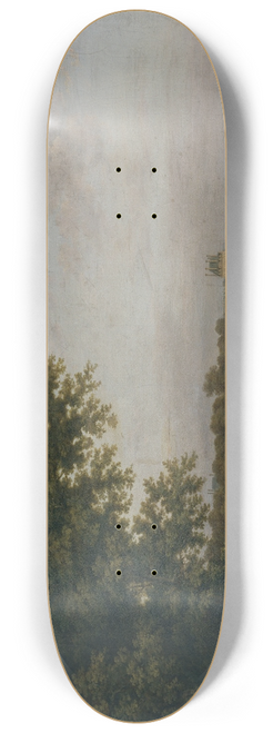Jean-Baptiste Franois Genillion - Les Tuileries et le Pont Royal, vus du Cours-la-Reine 8.25 inch art skate deck