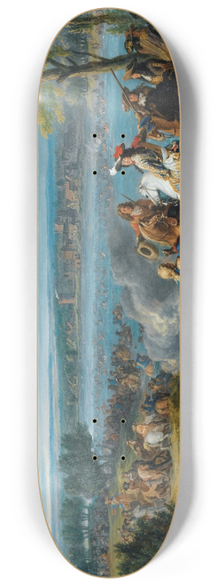 Adam Frans van der Meulen - The Crossing of the Rhine atLobithon the16th ofJune1672 8.25 inch art skate deck