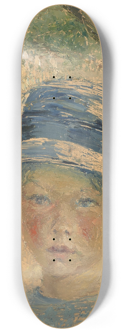 Alys Prat - Fillette au chapeau 8.25 inch art skate deck