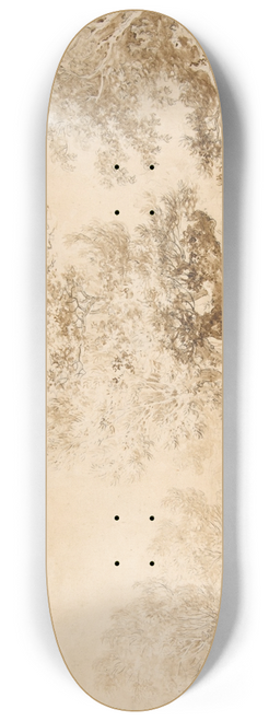 Jean-Baptiste Le Prince - Shepherd with His Flock in a Clearing 8.25 inch art skate deck
