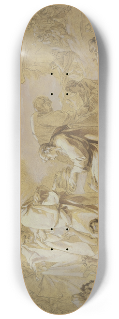 Jean Baptiste Marie Pierre - Die wunderbare Brotvermehrung 8.25 inch art skate deck