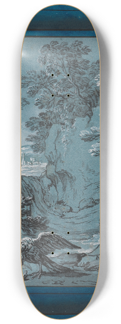 Jean-Baptiste Oudry - Der Milan und die Nachtigall 8.25 inch art skate deck