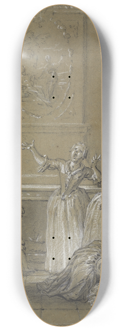 Jean-Baptiste Oudry - On trouve le corps mort de lhote que lon avait cache 8.25 inch art skate deck