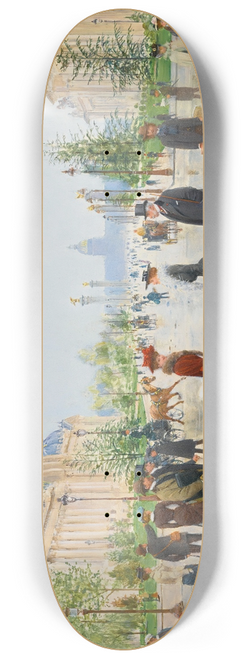 Jean Braud - Entre Le Petit Et Le Grand Palais, Avenue Alexandre-III 8.25 inch art skate deck