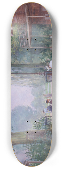 Jean Braud - Le Chalet du Cycle au bois de Boulogne 8.25 inch art skate deck