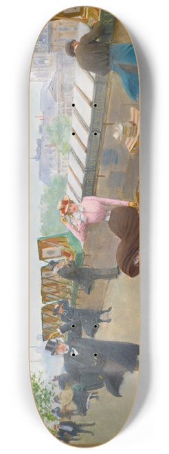 Jean Braud - Le Long De La Seine 8.25 inch art skate deck
