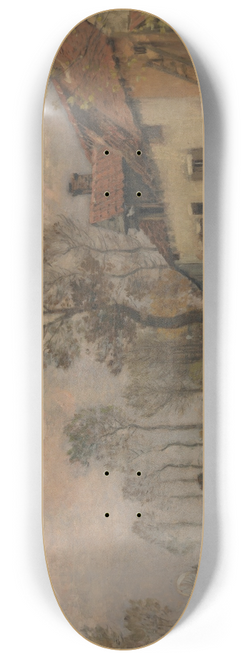 Jean Charles Cazin - The Route Nationale at Samer 8.25 inch art skate deck