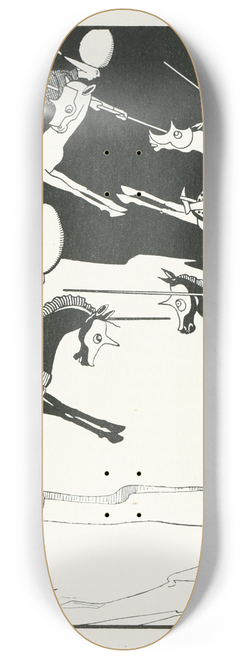 Jean de Bosschre - A most obstinate war for six-and-thirty moons past 8.25 inch art skate deck