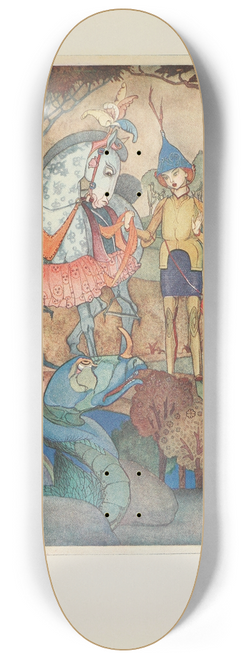 Jean de Bosschre - An immense Dragon lying by the Water-side 8.25 inch art skate deck