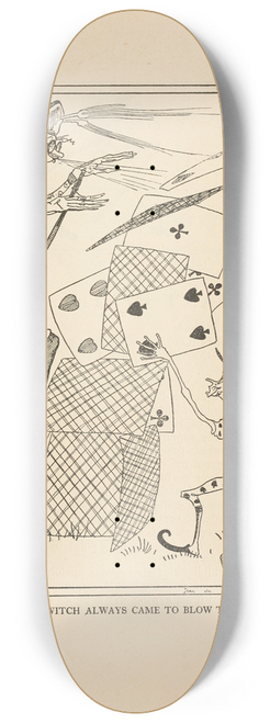 Jean de Bosschre - Annie the Witch always came to blow them down 8.25 inch art skate deck
