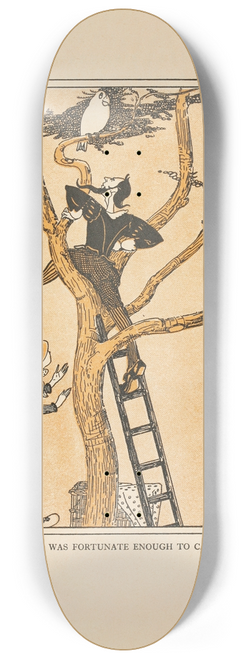 Jean de Bosschre - A Peasant was Fortunate enough to catch it 8.25 inch art skate deck