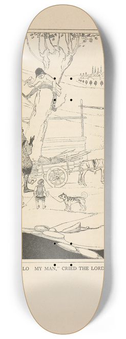 Jean de Bosschre - Hallo, my man, cried the Lord 8.25 inch art skate deck