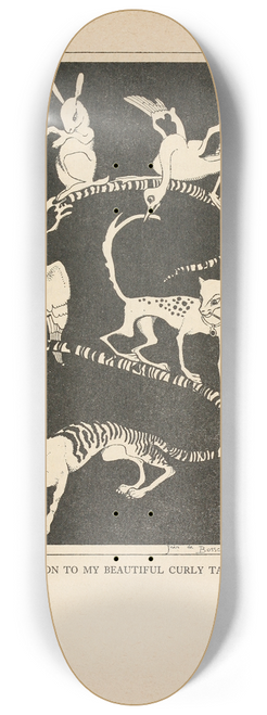 Jean de Bosschre - Jump on to my beautiful curly tail 8.25 inch art skate deck