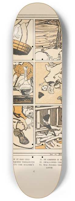 Jean de Bosschre - The keg moved as if it had legs 8.25 inch art skate deck