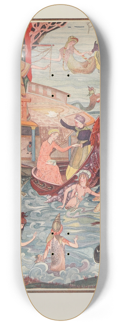 Jean de Bosschre - The Mermaid, the Mother, and her Daughter 8.25 inch art skate deck