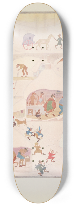 Jean de Bosschre - The Satyrs Village 8.25 inch art skate deck