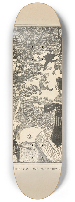 Jean de Bosschre - The Village Urchins came and stole them off the Tree 8.25 inch art skate deck