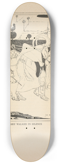 Jean de Bosschre - They walked in silence 8.25 inch art skate deck