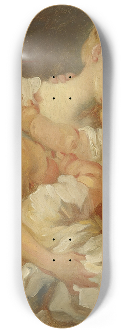 Jean-Honor Fragonard - Les Baisers Maternels 8.25 inch art skate deck