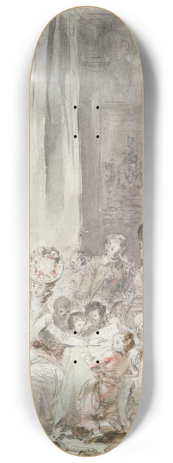 Jean-Honor Fragonard - The Competition 8.25 inch art skate deck