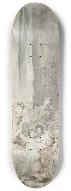 Jean-Honor Fragonard - The Competition 8.25 inch art skate deck