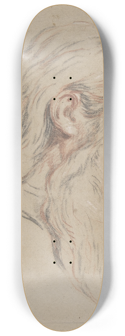 Jean II Restout - Head of a Bearded Man 8.25 inch art skate deck