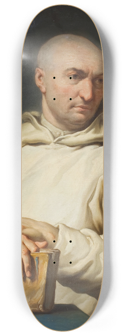 Jean II Restout - Portrait of a Carthusian Monk 8.25 inch art skate deck