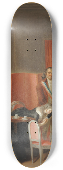 Jean-Jacques Hauer - Louis XVII spar de sa mre, le 3 juillet 1793 8.25 inch art skate deck