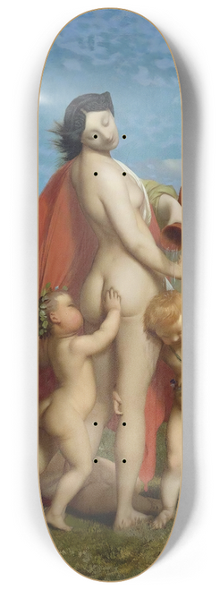 Jean-Lon Grme - A Young Nymph Teased By Putti 8.25 inch art skate deck