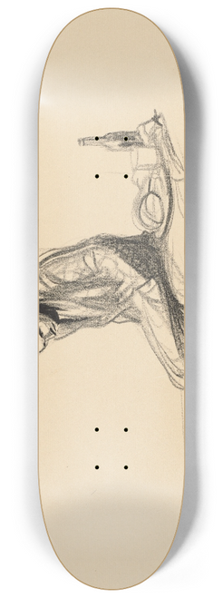 Jean-Louis Forain - The Man Who Fired upon Clemenceau 8.25 inch art skate deck