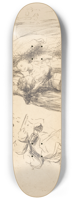 Jean-Louis Forain - The Notables (large plate) 8.25 inch art skate deck