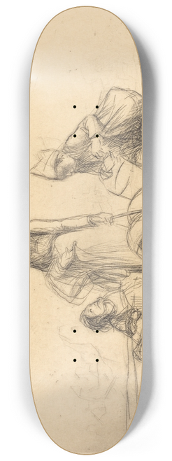 Jean-Louis Forain - The Return Home 8.25 inch art skate deck
