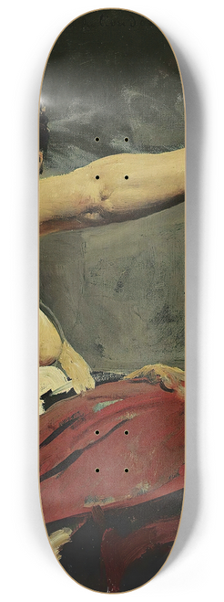 Jean-Paul Laurens - Study For The Central Figure In The Ceiling Of The Palais De La Legion Dhonneur 8.25 inch art skate deck