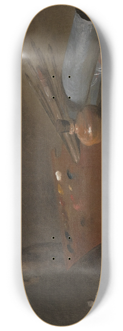 Jean Simon Chardin - Attributes of the Painter 8.25 inch art skate deck
