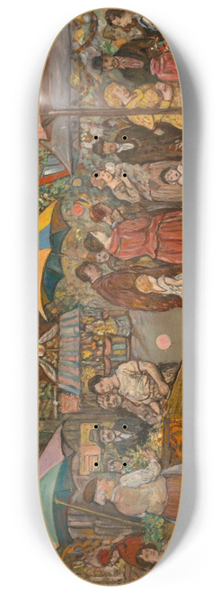 Jerome Myers - Italians in Jefferson Park 8.25 inch art skate deck