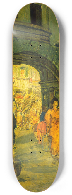Jerome Myers - Market in Paris 8.25 inch art skate deck