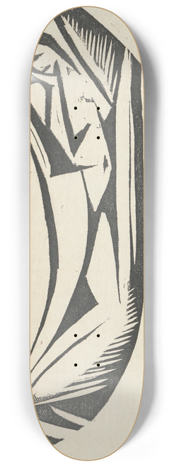 Jerzy Hulewicz - Nude V (Nude in the shape of the reversed letter C) 8.25 inch art skate deck