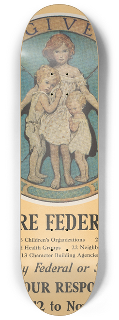 Jessie Willcox Smith - Give  welfare federation 8.25 inch art skate deck