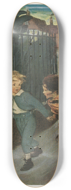 Jessie Willcox Smith - Now you lead me, he said, taking her hand, and ill take care of you 8.25 inch art skate deck