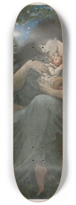 Jessie Willcox Smith - On the top of the great beech-tree 8.25 inch art skate deck