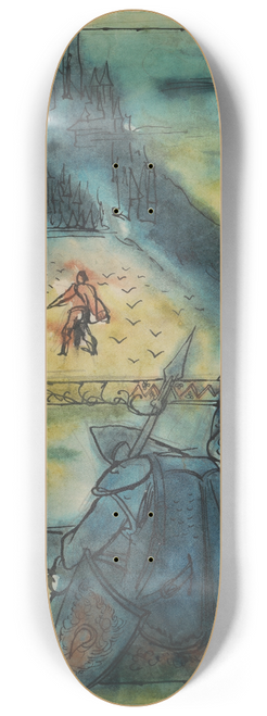 Jn Novk - Below the Enchanted Castle 8.25 inch art skate deck