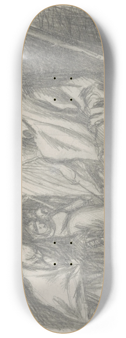 Jn Novk - Legless Beggar Seated by the Wall 8.25 inch art skate deck