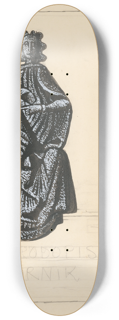 Jn Novk - Oblka Nrodopisnho sbornka (nvrh ilustrcie  Madona s dieatkom) 8.25 inch art skate deck