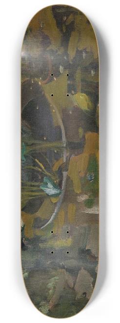 Joaqun Sorolla - Jardin De La Casa Sorolla; Reflejo En Fuente De Las Confidencias (Garden At The ArtistS House; Reflections In The Fountain Of Confidences) 8.25 inch art skate deck