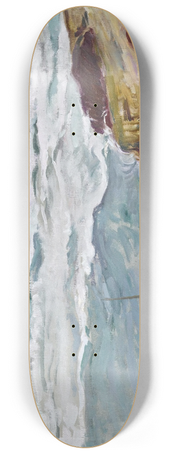 Joaqun Sorolla - La Caleta, Mlaga (La Caleta Beach, Mlaga) 8.25 inch art skate deck