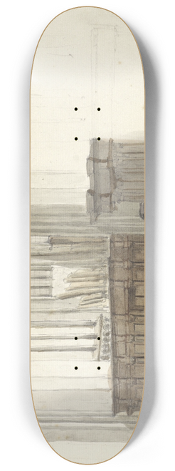 Johan Adolph Rust - Drapenierskapel in de Nieuwe Kerk te Amsterdam 8.25 inch art skate deck