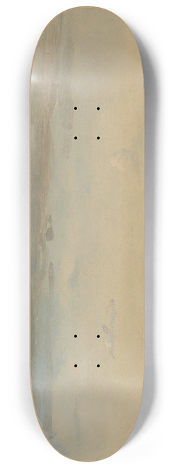 Johan Christian Dahl - Cloud Study with River Landscape 8.25 inch art skate deck