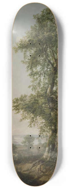 Johan Christian Dahl - Landscape with a Big Tree 8.25 inch art skate deck