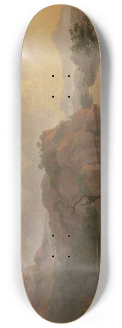 Johan Christian Dahl - Nordic Landscape with a dead Tree 8.25 inch art skate deck