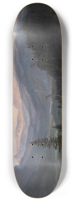 Johan Christian Dahl - View over Hallingdal 8.25 inch art skate deck